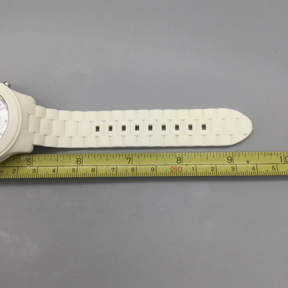 Michael Kors MK-5292 Womens Watch 42mm White Chronograph New Battery